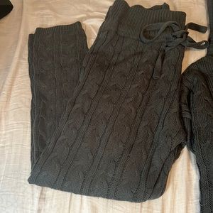 Forest Green Sweater set( hoodie and leggings) Size L